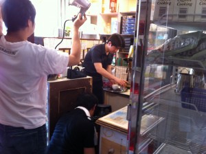 デザインカプチーノ作成中
