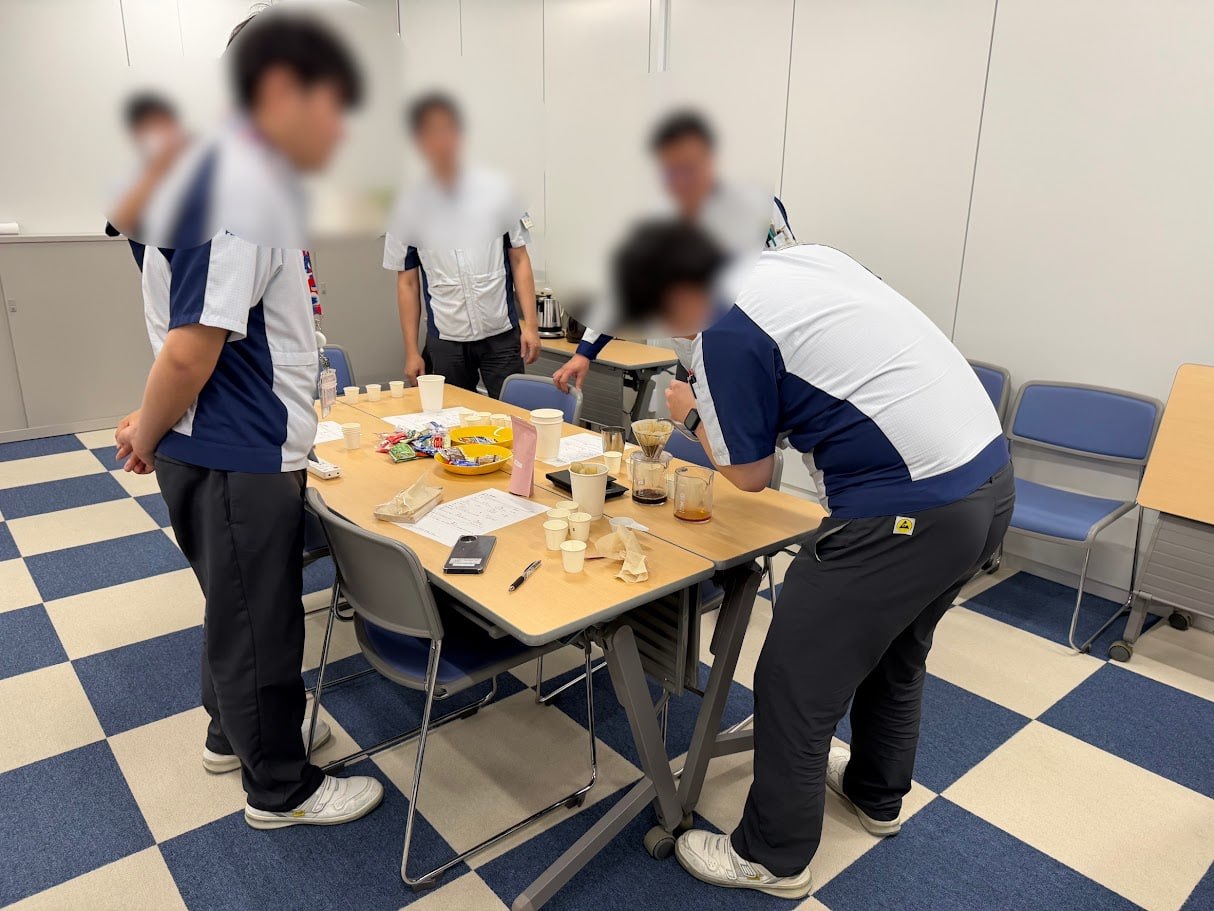 スケールを使わずに抽出する様子