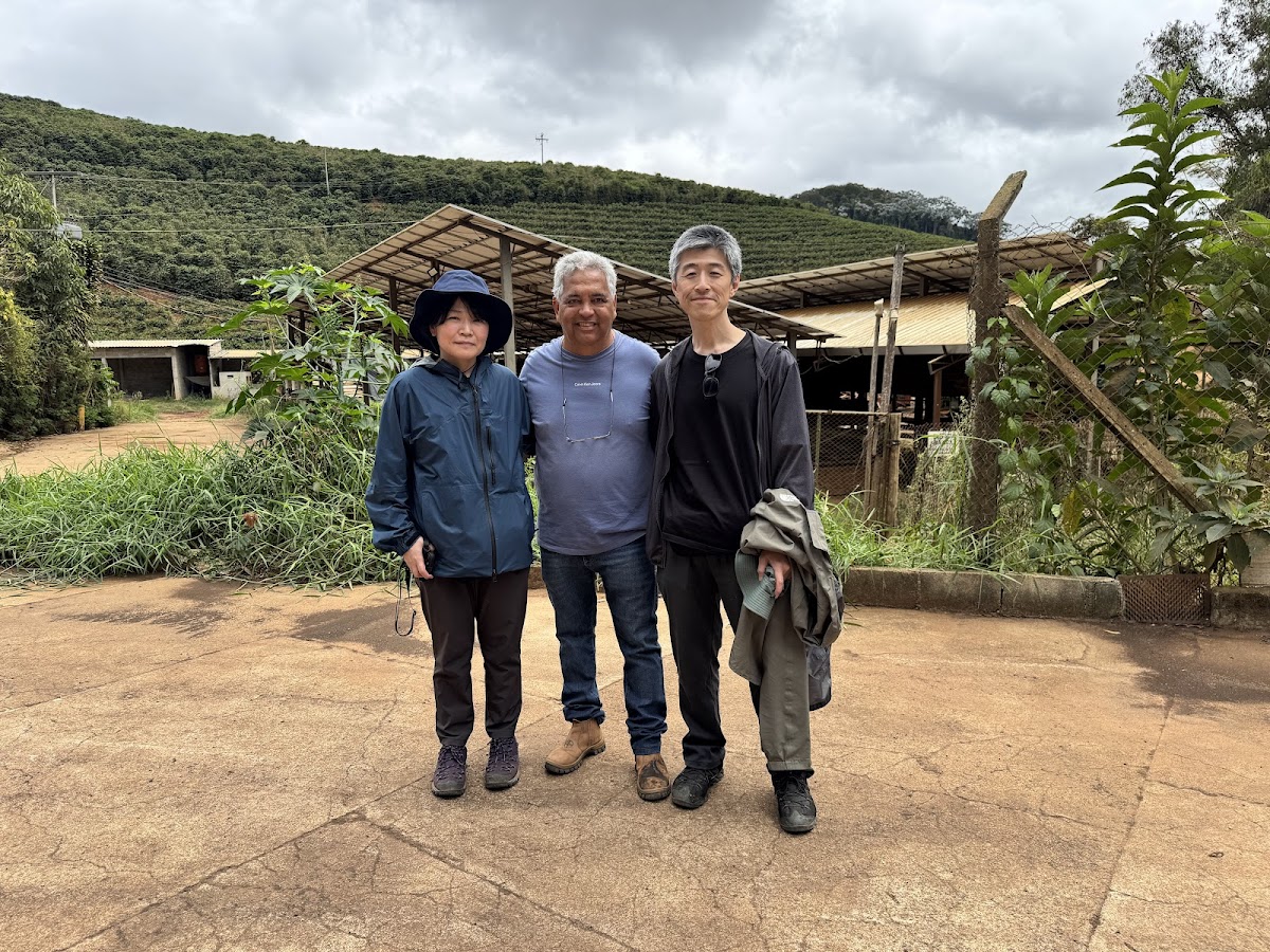 農園前の記念撮影