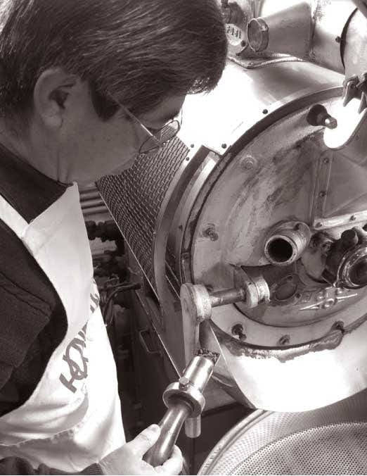 二代目・焙煎の様子